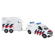 Kids Globe Traffic VW Transporter politiewagen met paardentrailer