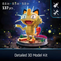 Pokémon Meowth 4D bouwpuzzel modelbouwset productafbeelding 4