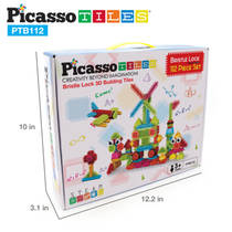 Picasso Tiles Hedgehog bouwblokken set 112-delig productafbeelding 6