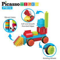 Picasso Tiles Hedgehog bouwblokken set 112-delig productafbeelding 4