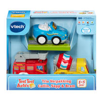 VTech Toet Toet Auto's trio-pack Collin Cabrio + Sepp Cementwagen + Bram Brandweer productafbeelding 2