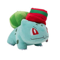 Pokémon pluchen knuffel Bulbasaur met kerstmuts - 20 cm hoofdafbeelding product