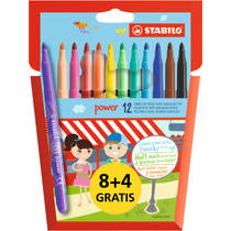 STABILO Power viltstift set 8 + 4 gratis hoofdafbeelding product