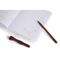 Harry Potter A5 pluchen notitieboek met pen productafbeelding 3