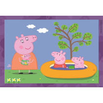 Clementoni Peppa Pig 4-in-1 Super Color puzzelset - 12 + 16 + 20 + 24 stukjes productafbeelding 5