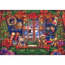 Clementoni puzzel Ye Old Christmas Shoppe - 1000 stukjes productafbeelding 2