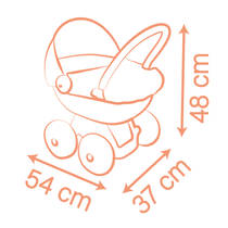 Smoby Baby Nurse poppenwagen productafbeelding 3