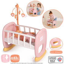 Smoby Baby Nurse wiegje met mobiel productafbeelding 2