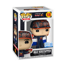 Funko Pop! figuur Oracle Red Bull Racing Max Verstappen met vlag productafbeelding 2