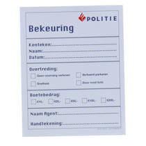 Politie bonnenboekje productafbeelding 2