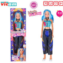 María Fantasy pop met blauw haar - 105 cm productafbeelding 4