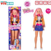 María Fantasy pop met roze haar - 105 cm productafbeelding 2