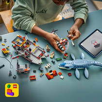 LEGO Jurassic World Mosasaurus bootaanval 77983 productafbeelding 3