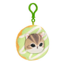 Mofusand pluchen clip donut blind bag - 10 cm productafbeelding 5