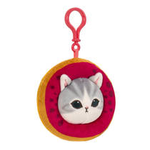 Mofusand pluchen clip donut blind bag - 10 cm productafbeelding 7