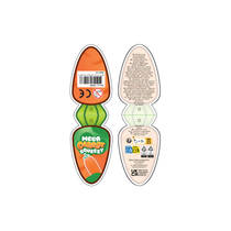 Jumbo Squeeze wortel - 8 x 8 x 34 cm productafbeelding 2