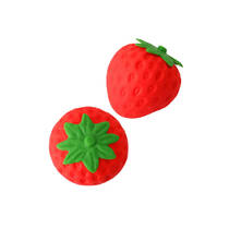 Jumbo squeeze aardbei - 14 x 14 x 15 cm