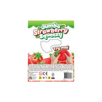 Jumbo squeeze aardbei - 14 x 14 x 15 cm productafbeelding 3