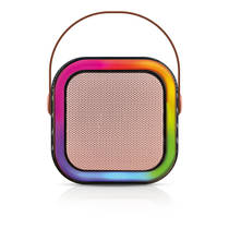 Karaoke speaker + 2 microfoons - roze productafbeelding 10