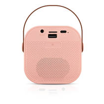 Karaoke speaker + 2 microfoons - roze productafbeelding 4