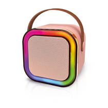 Karaoke speaker + 2 microfoons - roze productafbeelding 8