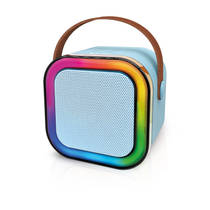 Karaoke speaker + 2 microfoons - blauw productafbeelding 8