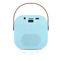 Karaoke speaker + 2 microfoons - blauw productafbeelding 7