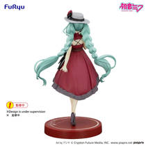 Hatsune Miku Trio Try-It figuur Hatsune Miku Outing Dress - 19 cm productafbeelding 4