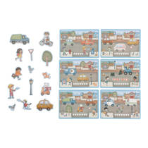 Little Dutch Jims voertuigen magnetisch speelbord productafbeelding 3