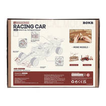 Houten raceauto productafbeelding 6