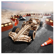 Houten raceauto productafbeelding 5