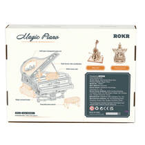 Houten piano muziekdoos productafbeelding 4
