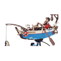 Robotime ROKR houten pendulum Ocean Fisher productafbeelding 3