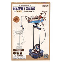 Robotime ROKR houten pendulum Ocean Fisher productafbeelding 4