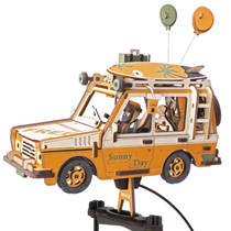 Robotime ROKR houten pendulum Road Tripper productafbeelding 3