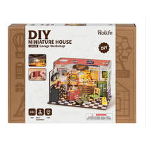 Robotime houten miniatuur garage werkplaats productafbeelding 6