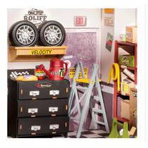 Robotime houten miniatuur garage werkplaats productafbeelding 3