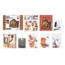 Robotime Rolife houten miniatuur magische studeerkamer productafbeelding 4