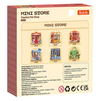 Robotime Rolife houten miniatuur Pawfect dierenwinkel productafbeelding 4