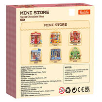 Robotime Rolife houten miniatuur chocolaterie productafbeelding 7