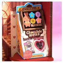 Robotime Rolife houten miniatuur chocolaterie productafbeelding 4