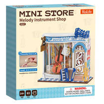 Robotime Rolife houten miniatuur instrumentenwinkel productafbeelding 6