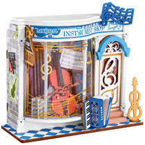 Robotime Rolife houten miniatuur instrumentenwinkel hoofdafbeelding product