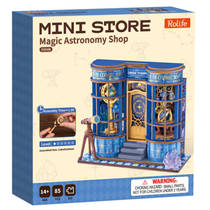 Robotime Rolife houten miniatuur magische astronomie winkel productafbeelding 3