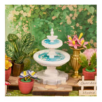 Robotime Rolife houten miniatuur bloemenwinkel productafbeelding 3