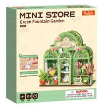 Robotime Rolife houten miniatuur bloemenwinkel productafbeelding 2