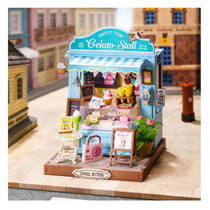 Robotime Rolife houten miniatuur gelato kraam productafbeelding 6