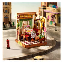 Robotime Rolife houten miniatuur Champs-Elysées bistro productafbeelding 6