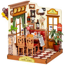 Robotime Rolife houten miniatuur Champs-Elysées bistro hoofdafbeelding product