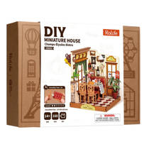 Robotime Rolife houten miniatuur Champs-Elysées bistro productafbeelding 2
